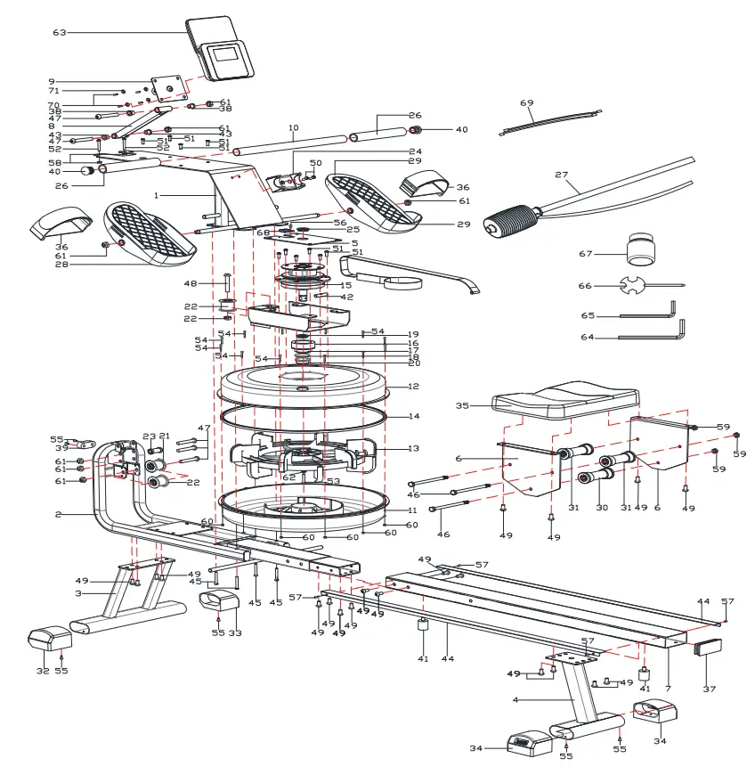 EXPLODED-VIEW & PARTS LIST