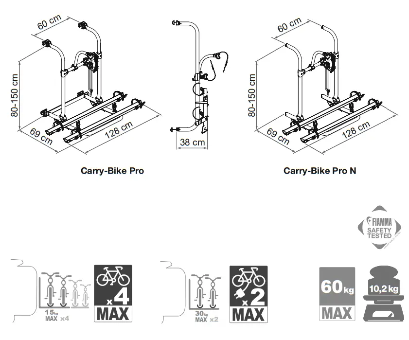 FIAMMA 02096-09 Pro Carry Bike - parts 1