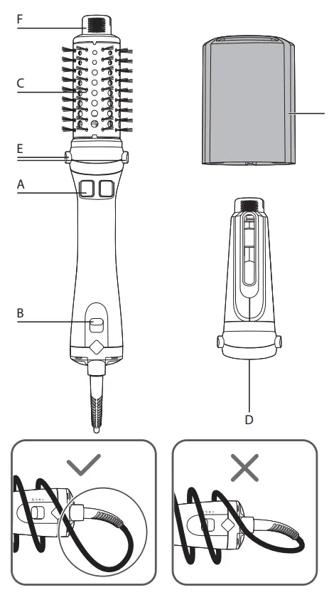 RowenTa CF9720F0 Brush Activ' Ultimate Care - Parts 1