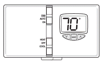 Lux Thermostat DMH110-010 Non-Programmable FIG-1
