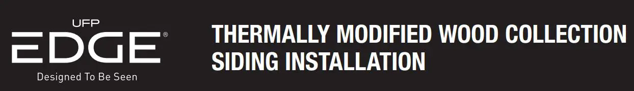 UFP EDGE 439106 Lost Trail Pine Tongue and Groove Thermally Modified Barn Wood Cladding Board Instruction Manual