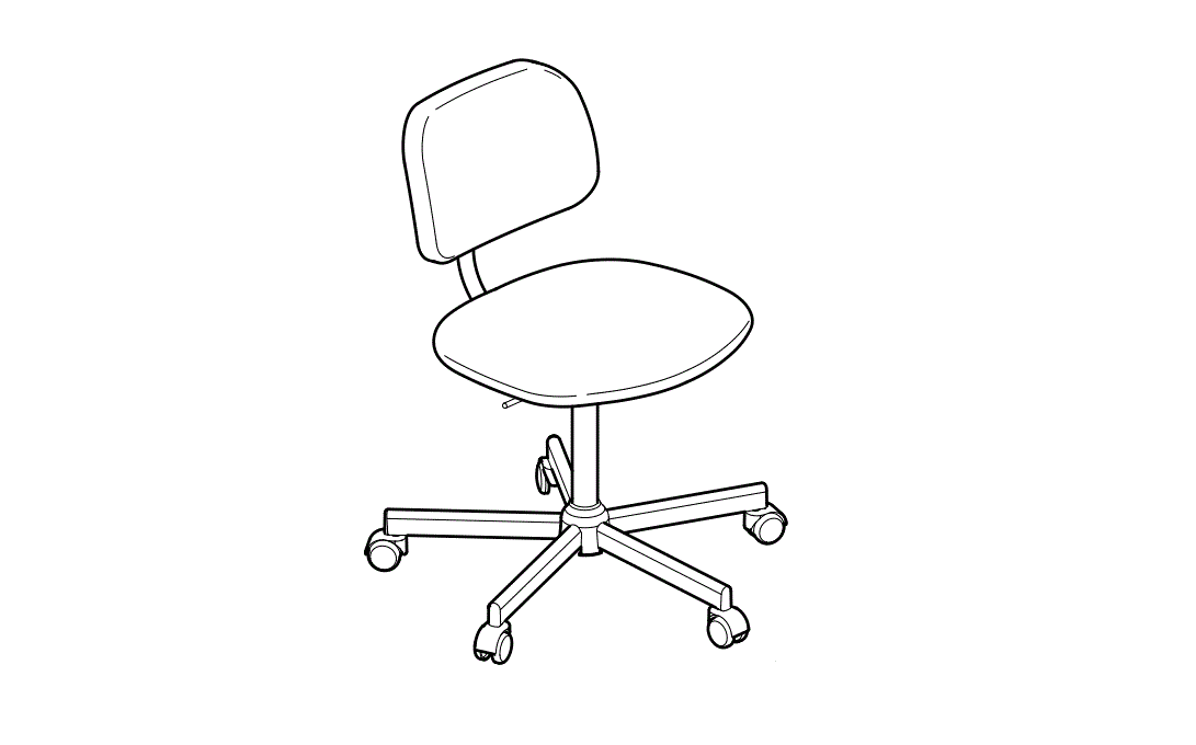 Bleckberget Idekulla Beige Office Chair Instructions