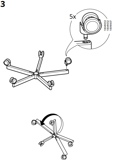 BLECKBERGET Idekulla Beige Office Chair-FIG4