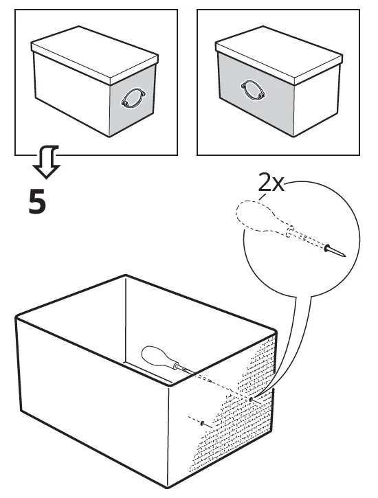 IKEA KVARNVIK Storage Box 5