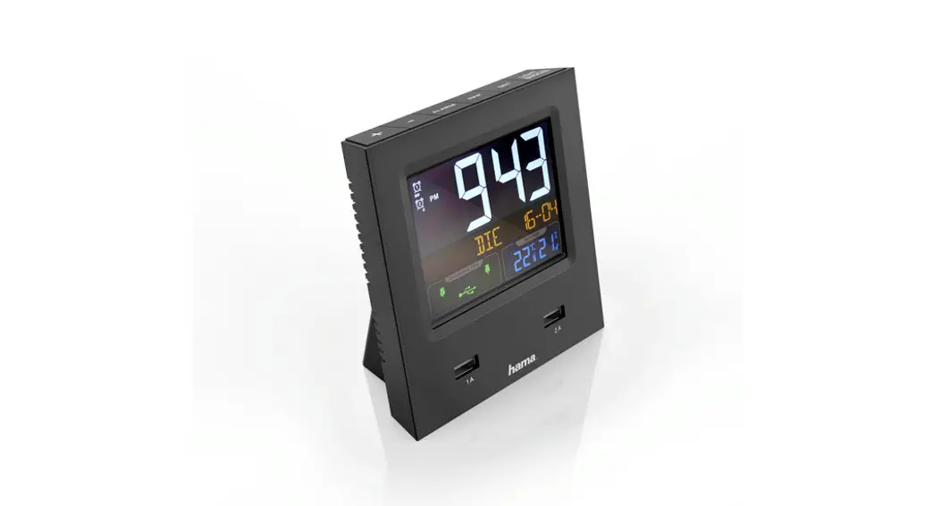 Hama 00186381 Dual Usb Radio Alarm Clock Instruction Manual
