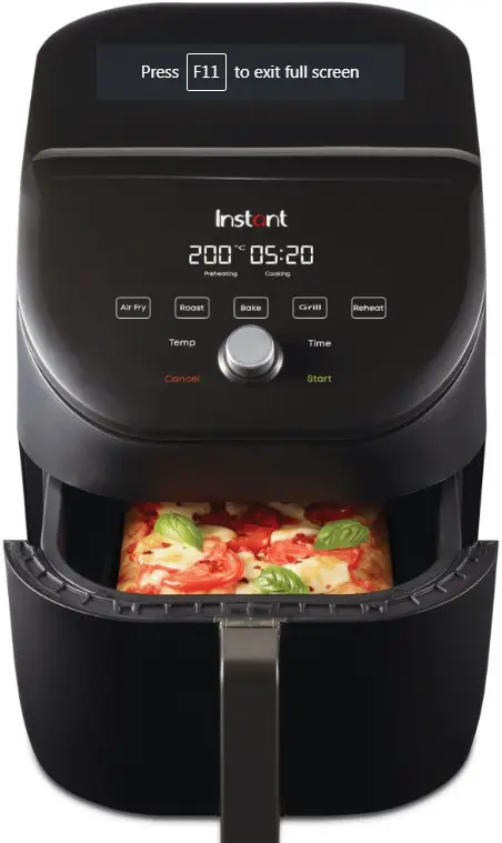 Instant 5.7L Vortex Slim Air Fryer