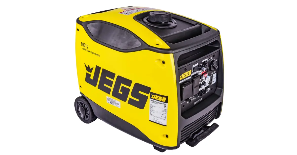 Jegs 86012 Inverter Generator 4500 Watt User Guide