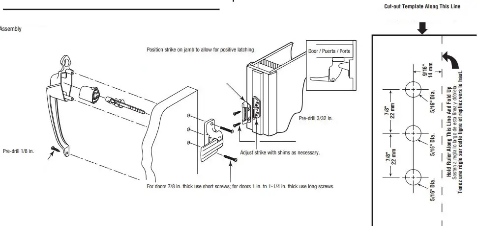 Prime-Line K 5080 Black Lockable Screen Door Matching Handleset-FIG10