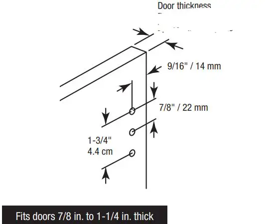 Prime-Line K 5080 Black Lockable Screen Door Matching Handleset-FIG2