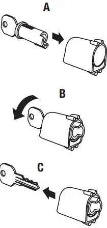 Prime-Line K 5080 Black Lockable Screen Door Matching Handleset-FIG4