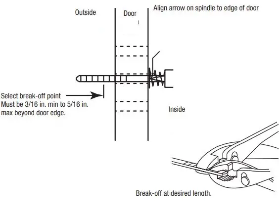 Prime-Line K 5080 Black Lockable Screen Door Matching Handleset-FIG8