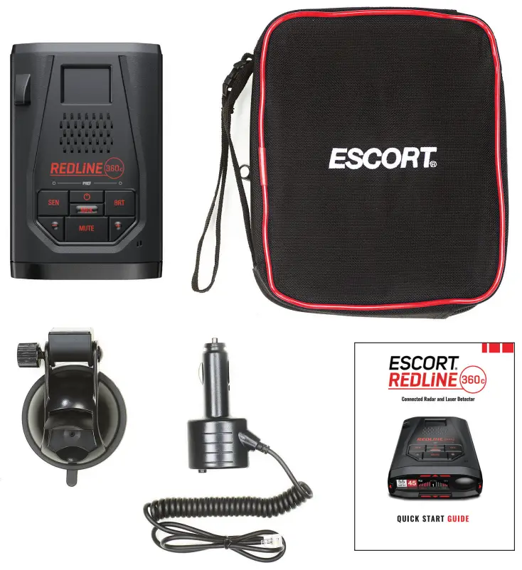 ESCORT Redline 360c Advanced Radar or Laser Detector - IN THE BOX