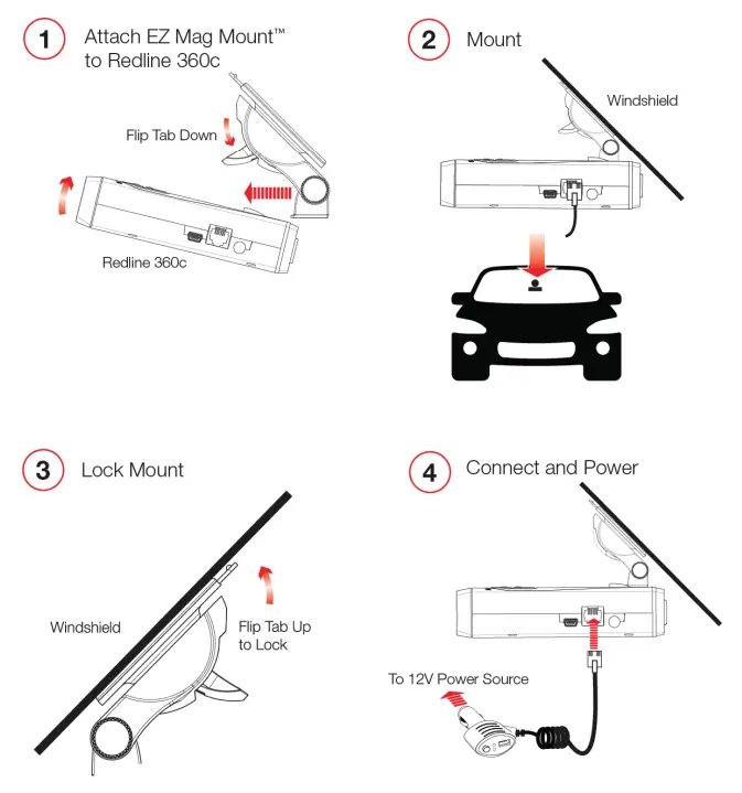 ESCORT Redline 360c Advanced Radar or Laser Detector - Installation