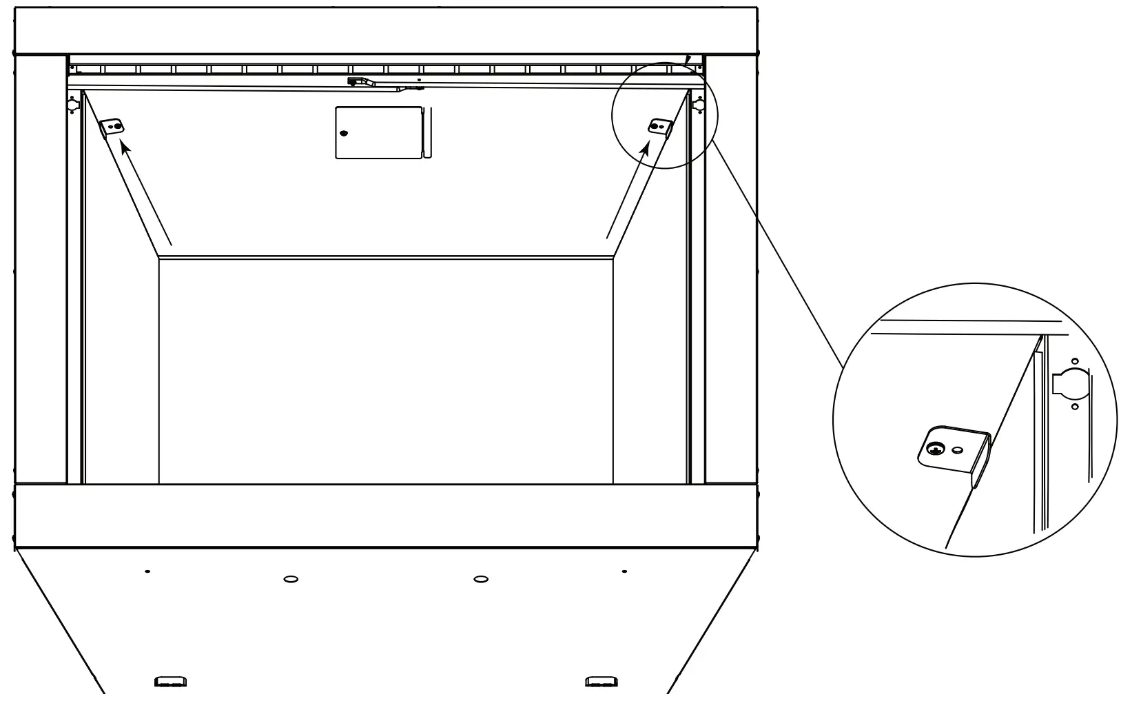 Position Rear Glass Panel