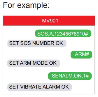 MiCODUS MV901 GPS Tracker - For example 1