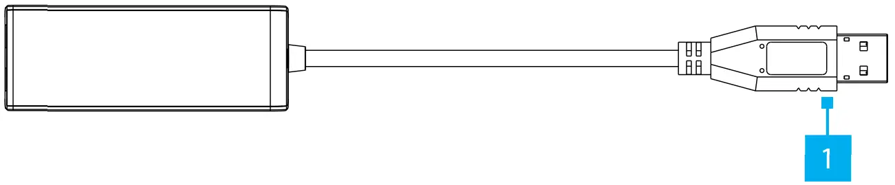 StarTech com USB31000S USB 3.0 to Gigabit Ethernet Adapter - Product Diagram