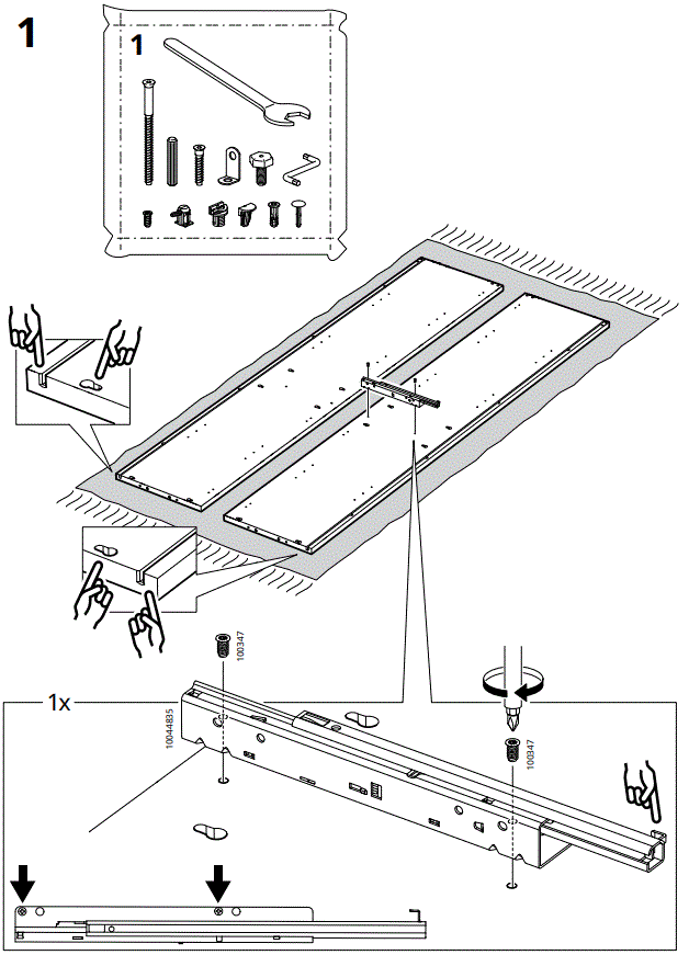 IKEA-AA-2279317-2-IDANÄSHigh-Glass-Cabinet-1-Drawer-White-fig-11