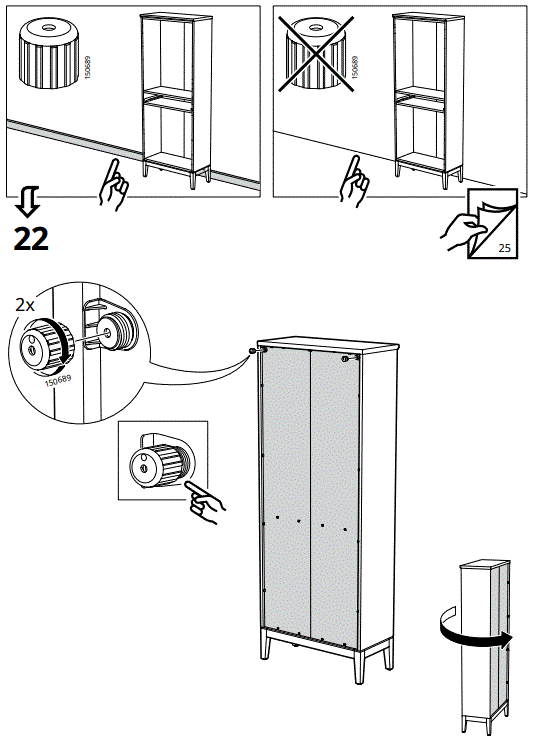 IKEA-AA-2279317-2-IDANÄSHigh-Glass-Cabinet-1-Drawer-White-fig-26