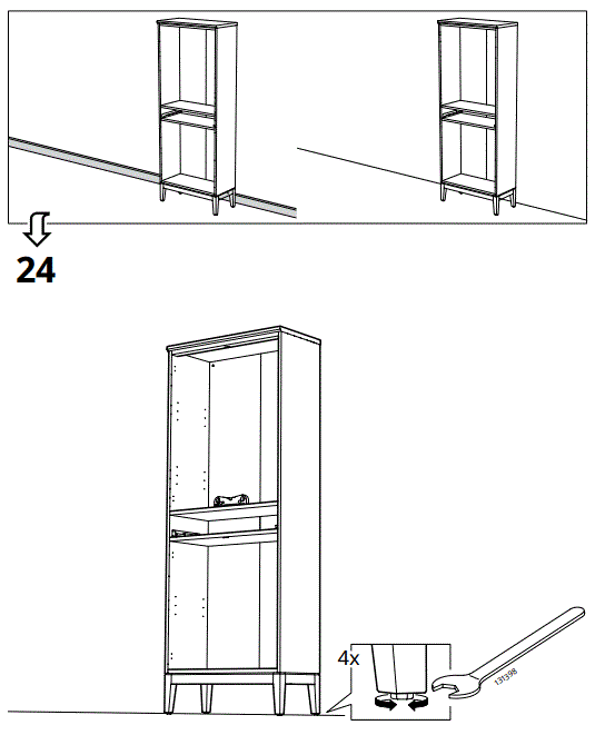 IKEA-AA-2279317-2-IDANÄSHigh-Glass-Cabinet-1-Drawer-White-fig-28