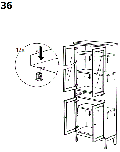 IKEA-AA-2279317-2-IDANÄSHigh-Glass-Cabinet-1-Drawer-White-fig-38