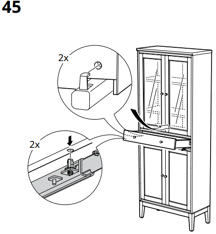 IKEA-AA-2279317-2-IDANÄSHigh-Glass-Cabinet-1-Drawer-White-fig-43