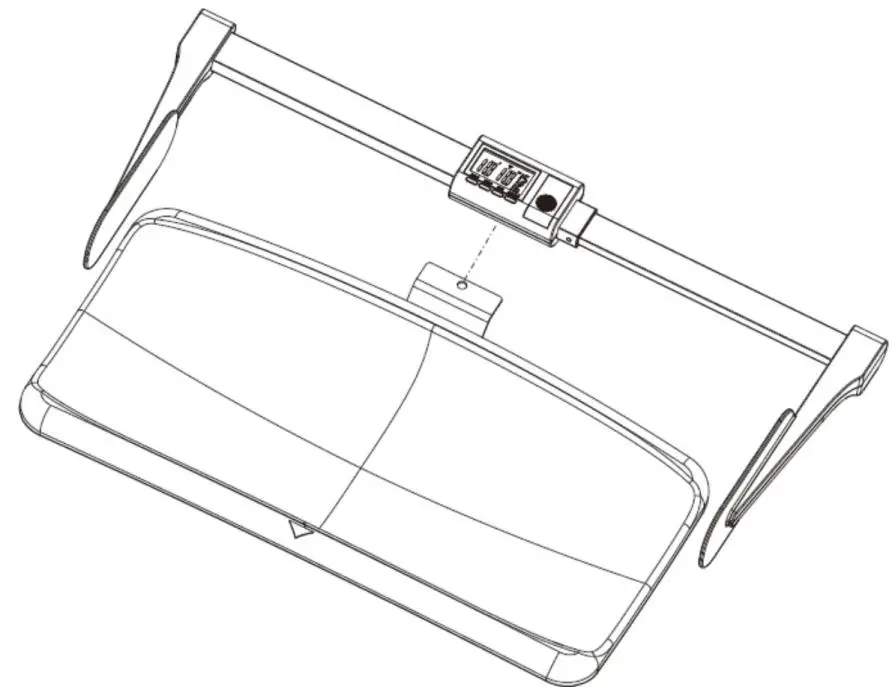 vetek MS5900 Portable Infant Height Stadiometer - Assembly 2