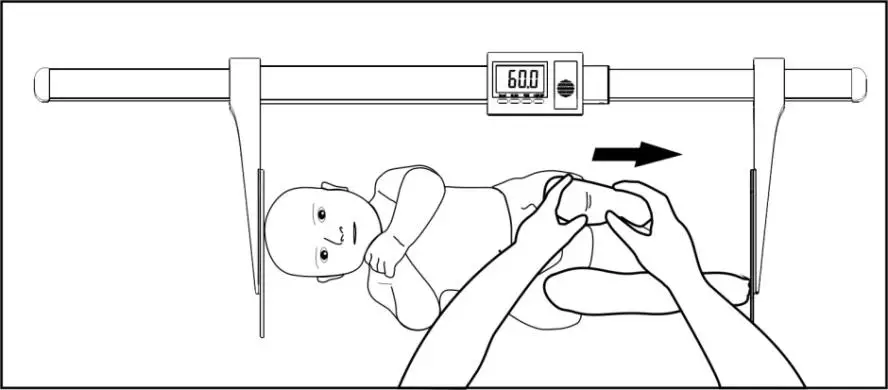 vetek MS5900 Portable Infant Height Stadiometer - Using Device 2