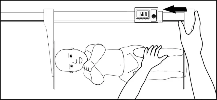 vetek MS5900 Portable Infant Height Stadiometer - Using Device 3