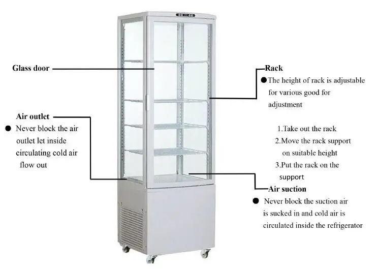 HAMOKI-IMB-238L-Four-Sided-Glass-Display-Cooler-1