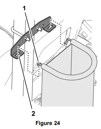 Installing the Personal Protective Equipment Storage Bag