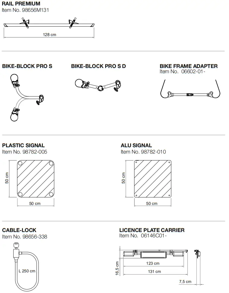 FIAMMA 2023 Carry Bike Vivaro - RAIL PREMIUM