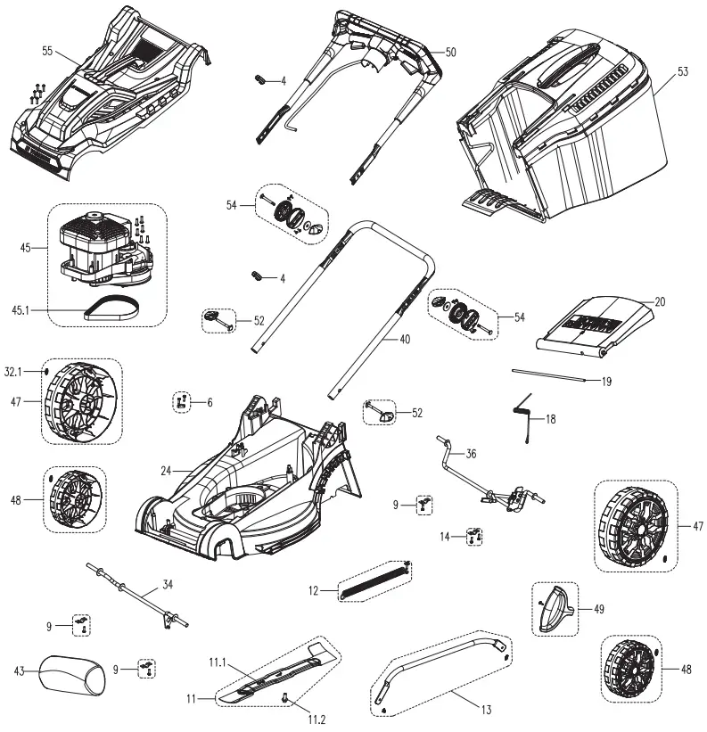 PARKSIDE PRM 1800 B2 Electric Lawnmower - Figure 3