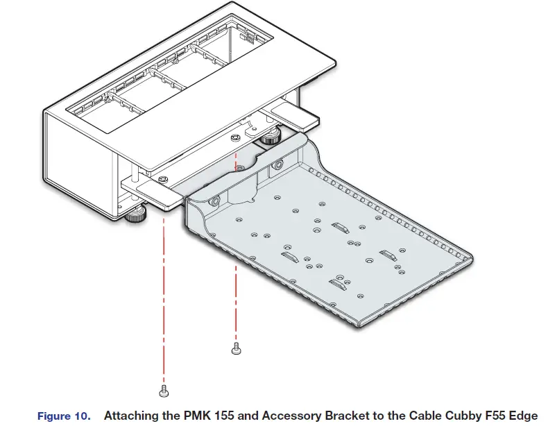 Extron Cubby F55 Edge Mount Cable 10