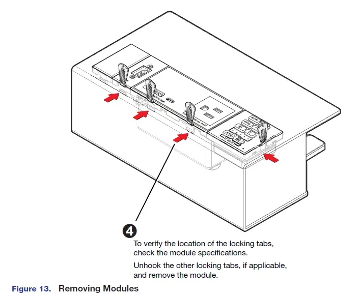 Extron Cubby F55 Edge Mount Cable 14