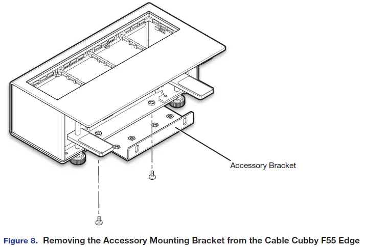 Extron Cubby F55 Edge Mount Cable 8