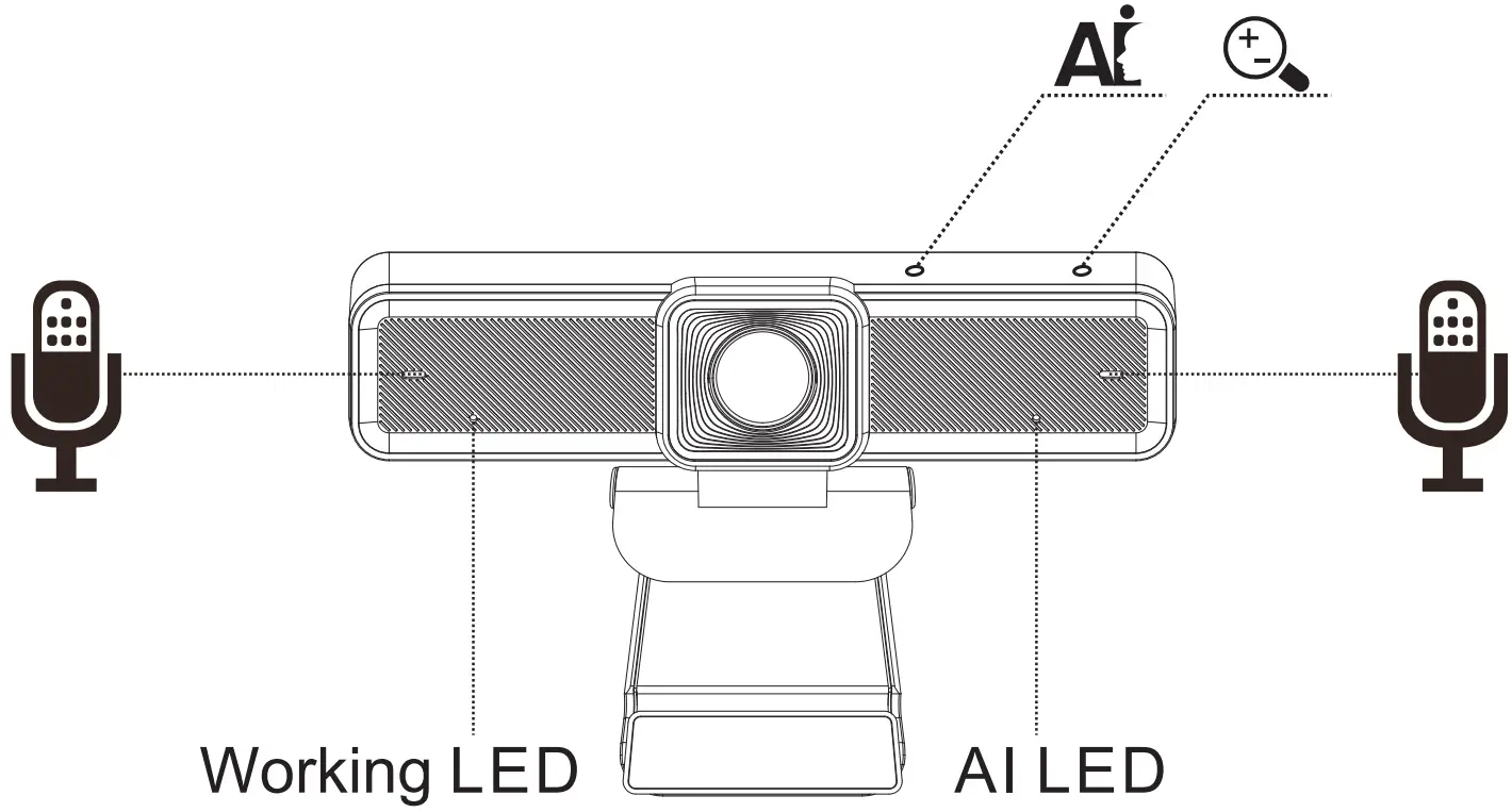 4K AI Conference Webcam Overview