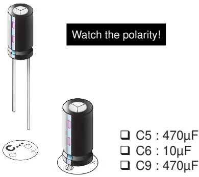 velleman WPK04 Expansion Board - Electrolytic capacitors