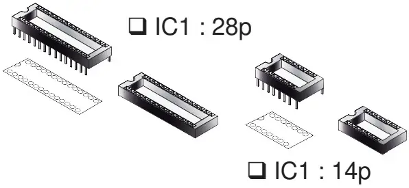 velleman WPK04 Expansion Board - IC socket