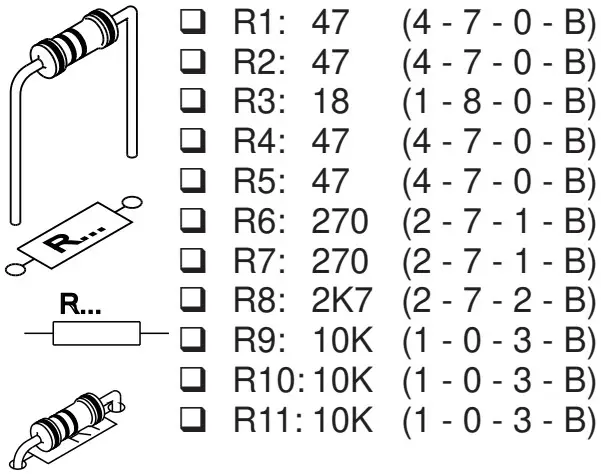 velleman WPK04 Expansion Board - Resistors