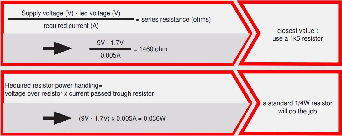 velleman WPK04 Expansion Board - series resistor