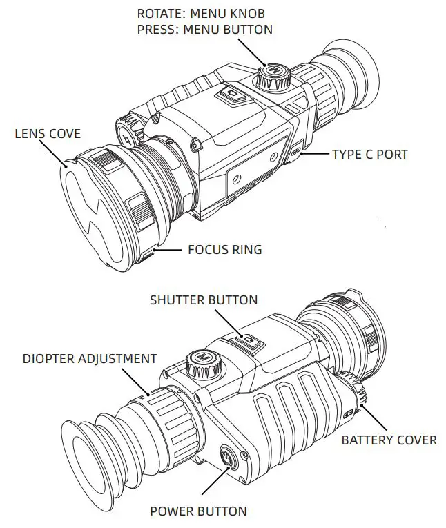 TR Thermographic Cameras User Guide - PRODUCT COMPONENTS