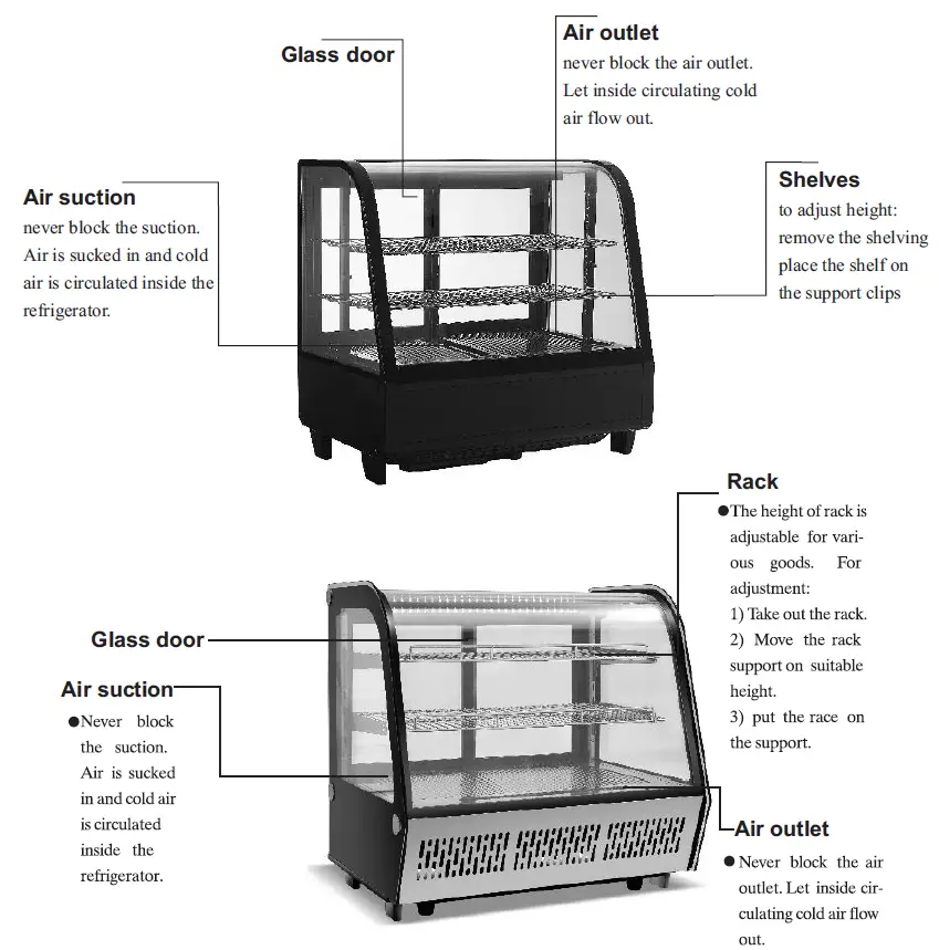 Adexa CW-100 Display Merchandiser Fridge 1