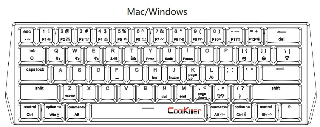 CoolKiller 178-61 Bluetooth Mechanical FIG-1