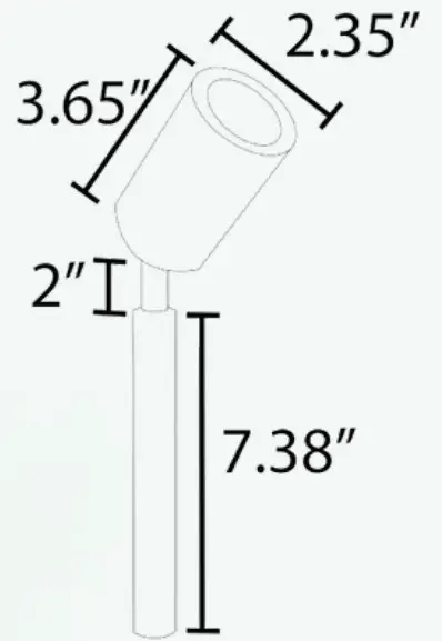 ABBA LIGHTING SPS02 Stainless Steel Spot Light - landscape 2