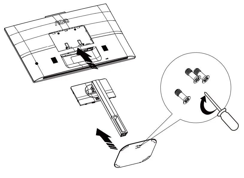 AOC Q27V5CW-BK LCD Monitor - stand3