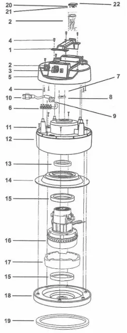 DiamaPro WVX-P Industrial Wet VAC - ASSEMBLY