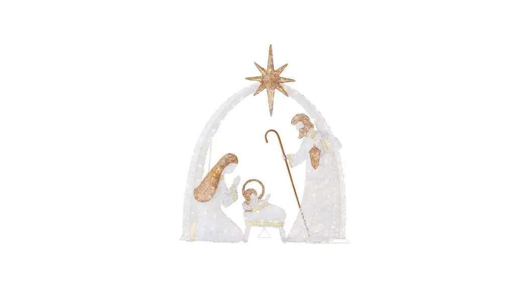 Home Accents Holiday Ty461-2011-1 5.5ft Led Lighted Nativity Scene Instruction Manual