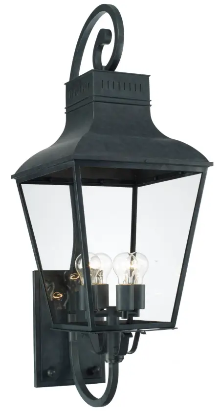 CRYSTORAMA DUM-9804-GE Dumont Outdoor 4 Light Wall Mount