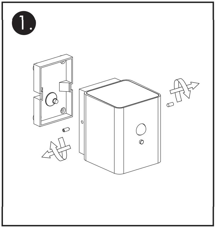 MEGATRON LOKY ECKIG MT70018 LED Solar Wall Luminaire - MOUNTING