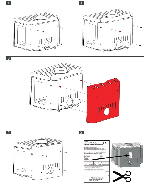 JOTUL F 620 Heat Back Shield